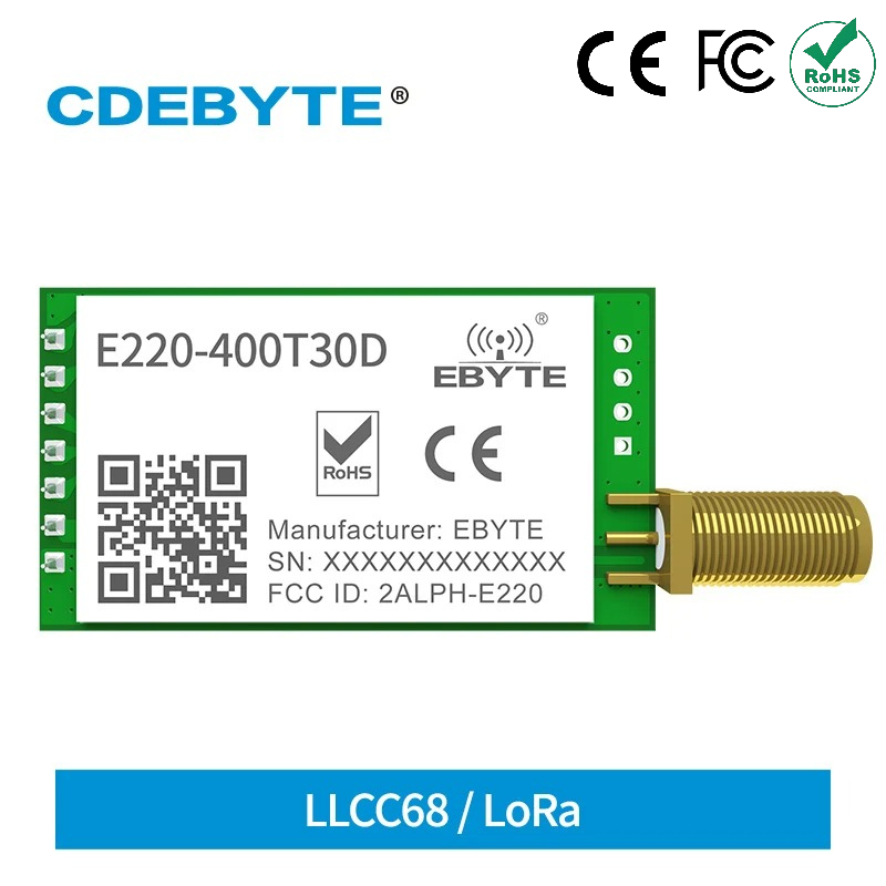 LLCC68 LoRa Wireless Module 43 - огляд і ціна 433Mhz Receiver Module